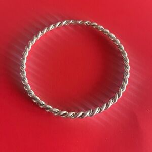 Silver Twisted Bracelet